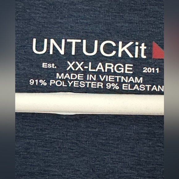 Untuckit Blue Polo size XXL - Picture 3 of 3